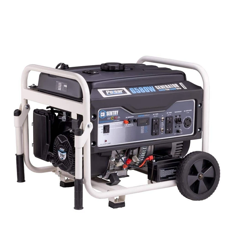 Pulsar 6,580-W 8-HP Portable RV Ready Gas Powered Generator with Electric Start - Image 2 of 2