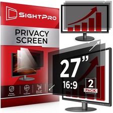 27 Inch 16:9 2 Pack Computer Privacy Screen Filter for Monitor - Privacy Sh...