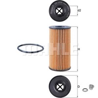 Mahle ÖLfilter Mit Verschlussschraube FüR Renault Trafic III Kasten 2.0 Dci 120