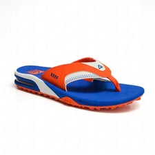 REEF Fanning Pregame Men's All-Terrain Flip Flop w/ Bottle Opener Blue Orange