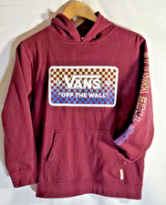 Boys Vans Off The Wall Hoodie - RedPurple - Size Large - EUC