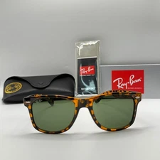 Ray-Ban RB2140 Wayfarer Sunglasses Unisex Black Frame 56mm Dark Lens UV