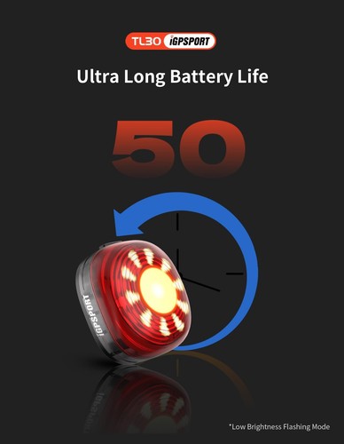 TL30 Smart Rear Bike Light, Bluetooth 6 Modes Rechargeable 50H Run Time IPX7 ... - Picture 5 of 9