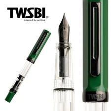 F nib - New TWSBI ECO Edition Fountain Pen - Dark Green
