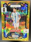 2026 Panini Prizm Monopoly World Cup Lionel Messi #1 Gold Cracked Ice Argentina