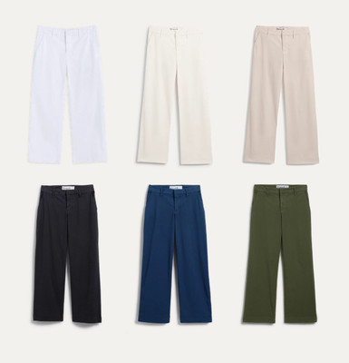New Frank & Eileen Westport The Italian Wide-Leg Chino Multiple Colors and Sizes