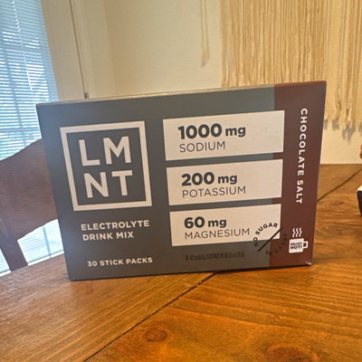 LMNT Electrolyte Drink Mix Chocolate Salt, Sugar-Free, 30 Stick Packs, Keto
