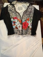 Vintage 90's East West Track Suit Medium Woman's