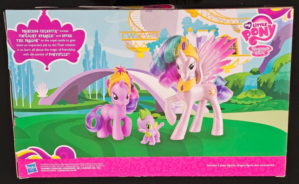 NEW My Little Pony Royal Castle Friends Twilight Sparkle Spike Princess Celestia - Image 2 of 4
