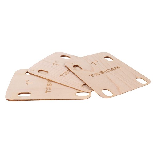 Guitar Neck Shims 1 Degree Maple Wood 3pcs for Bolt-on Neck - Picture 4 of 5
