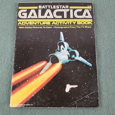 Vintage 1978 Battlestar Galactica Adventure Coloring Activity Book