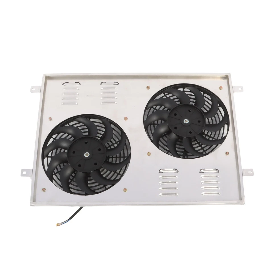 12'' Radiator Electric Fan+Shroud For 1966-75 79 Ford Bronco F100 F150 F250 F350 - Image 2 of 4