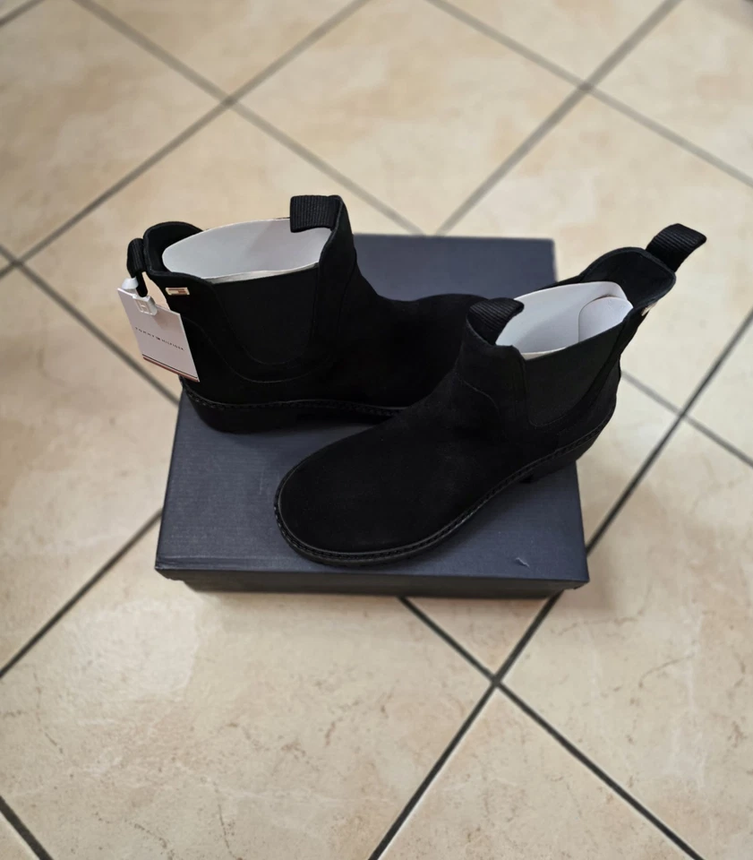 Stivali Chelsea black tommy hilfiger nuovi con etichette e scatola - Imagen 3 de 4