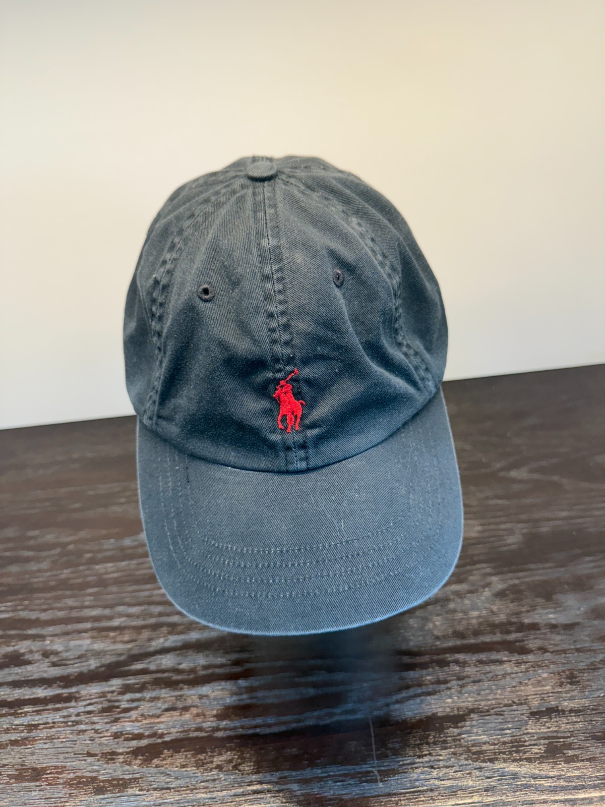 Polo Ralph Lauren Cappello Berretto Uomo Taglia Unica Nero Twill Strapback Regolabile Pony