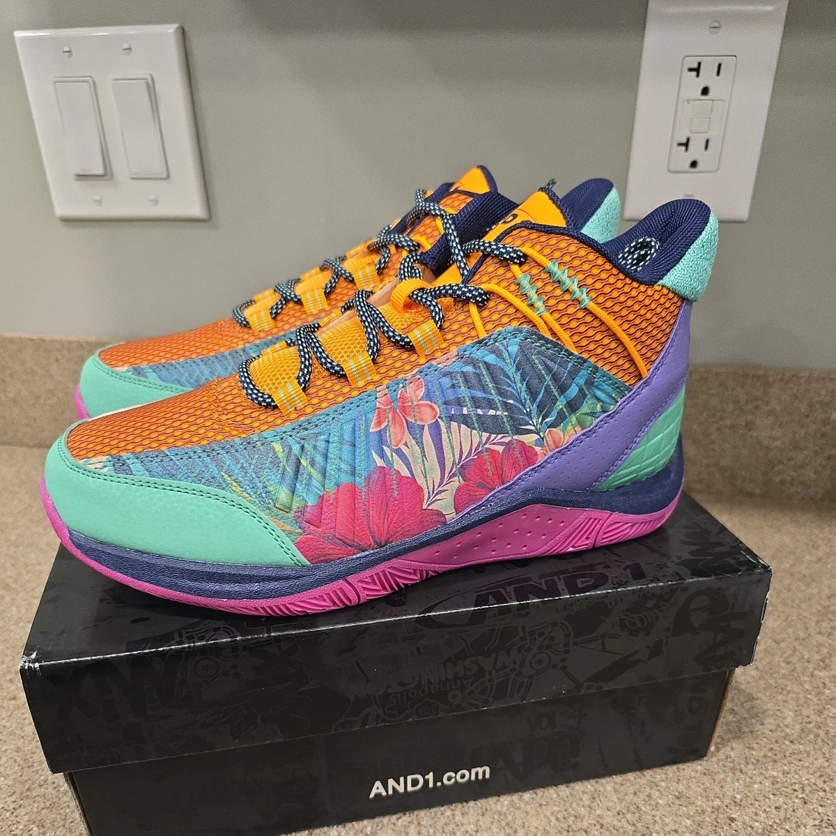 AND1 Explosive T Basketball Shoes - Neon Multicolor Athletic Sneakers - NEW Amazon.com | PUMA Mens Mb.01 Inverse Toxic Basketball  main image 3