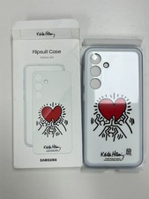 Image of Genuine / Official Samsung Galaxy S24 Flipsuit Case - Keith Haring - White - New