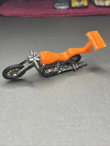 Vintage Hot Wheels RRRumblers High Tailer Orange Hong Kong 1971 Motorcycle