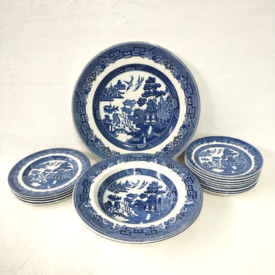 Willow Blue Dinnerware - Plates or Bowls - by Churchill, Your Choice!
