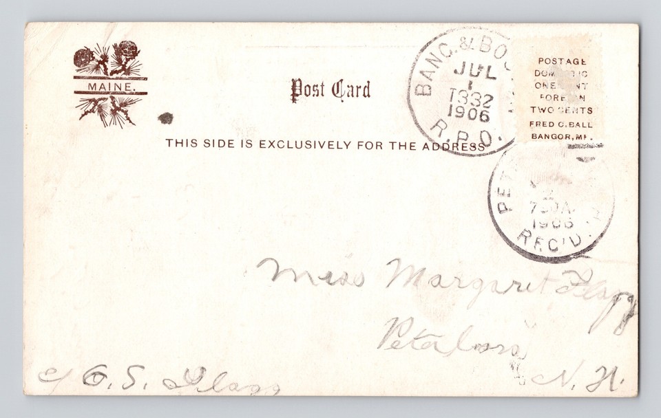 Postcard Maine Bangor ME YMCA Building 1906 Posted Undivided Back eBay