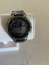 Casio Illuminator Men Watch Black Plastic 200m Light Date Alarm Quartz Works
