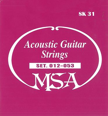 Gitarrensaiten SK31- Stahl -6 Satz-012-053, by Alice/MSA,Western,Roundback usw !