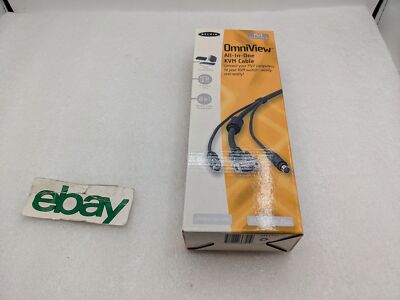 Belkin Pro Series Plus 10' OmniView All-In-One VGA PS/2 KVM Cables Open Box
