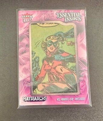 2024 Fleer Ultra Matriarchs Essential Issues, Ms. Marvel #18 - Mystique, 52/65