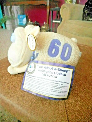 Serta City of Hope Kampf gegen Krebs Adopt a Sheep Plüsch #60 Neu im Beutel