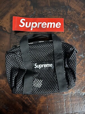 Supreme Mesh Mini Duffle Bag Black DEADSTOCK BRAND NEW UNOPENED