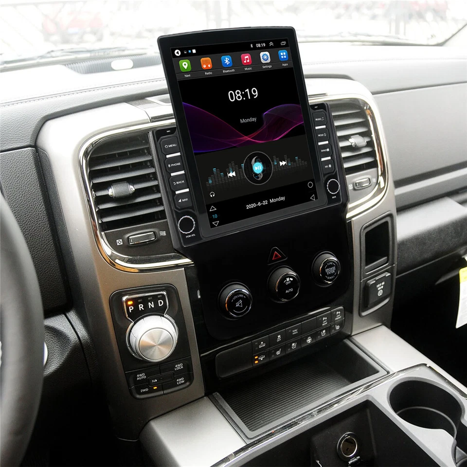 Rádio GPS manual estéreo veicular 9,7 pol. para Dodge RAM 1500 2500 3500 4500 2013-2018 - Imagem 3 de 4