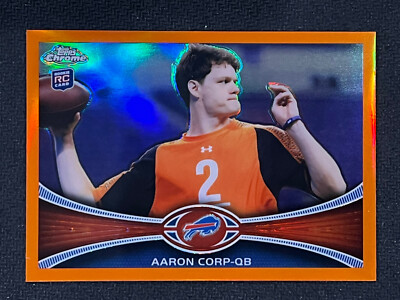 2012 Topps Chrome - Aaron Corp #60 Orange Refractor (RC) for sale