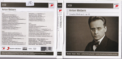 Webern - Boulez, Harper, Rosen, Juilliard String Quartet 3xCD Box-Set Sony nm