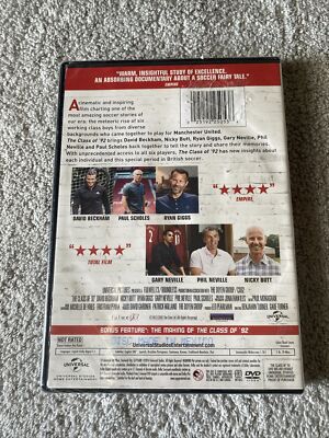 The Class Of '92 Manchester United Soccer DVD New Sealed Free