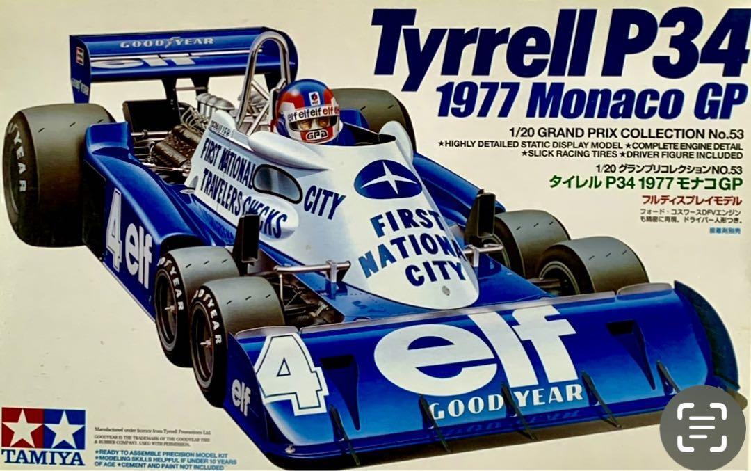 タミヤ 1/20 タイレルP34 MonacoGP完成品 タミヤ 1/20 タイレルP34（1977年モナコGP）R・ピーターソン仕様