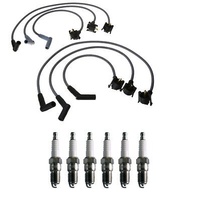 Denso Wire Set 8mm & 6 U-Groove Design Spark Plugs .060 Kit For Ford Mazda 3.0L