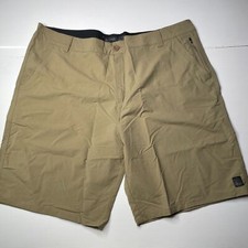 Dexter Workwear Canvas Chino Shorts Mens Size 40 Waist Beige Casual Fit