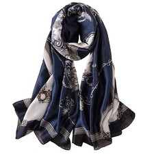 Silk Scarf 100 Mulberry Silk Fashion Scarves Long Lightweight Shawl Wrap JON...