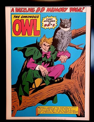 Daredevil Owl by Gene Colan 9x12 FRAMED Marvel Comics Vintage Art Print Poster