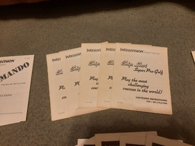 Intellivision INTV manuals - NEW, unused - late releases - Your choice(s)!