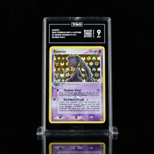 TAG 9 Pokemon Banette 1/101 Reverse Holo  Hidden Legends Mint