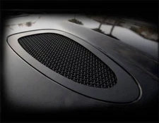 Stealth Black Hood Mesh Grille Louvers for Jaguar XKR 