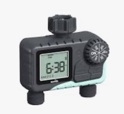 RainPoint 2-Zone Digital Sprinkler Timer, Hose Water Timer