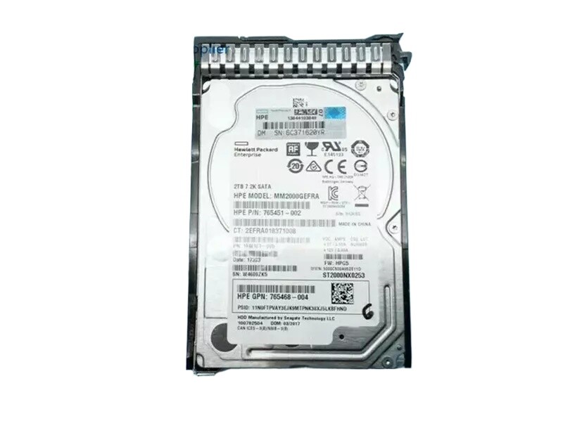 NEW 765455-B21 765869-001 HPE 2TB 7.2K SATA 6G 2.5IN MIDLINE 512E