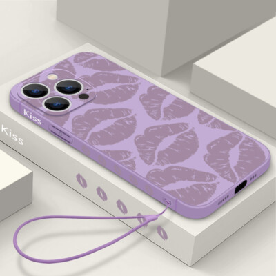 For iPhone 16 15 14 13 Pro Max 12 MINI 11 XR 8 7 Lanyard Shockproof Case Cover