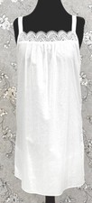 SoieRose Victorian 100 Cotton White Nightgown   Lace Trim - SR1159