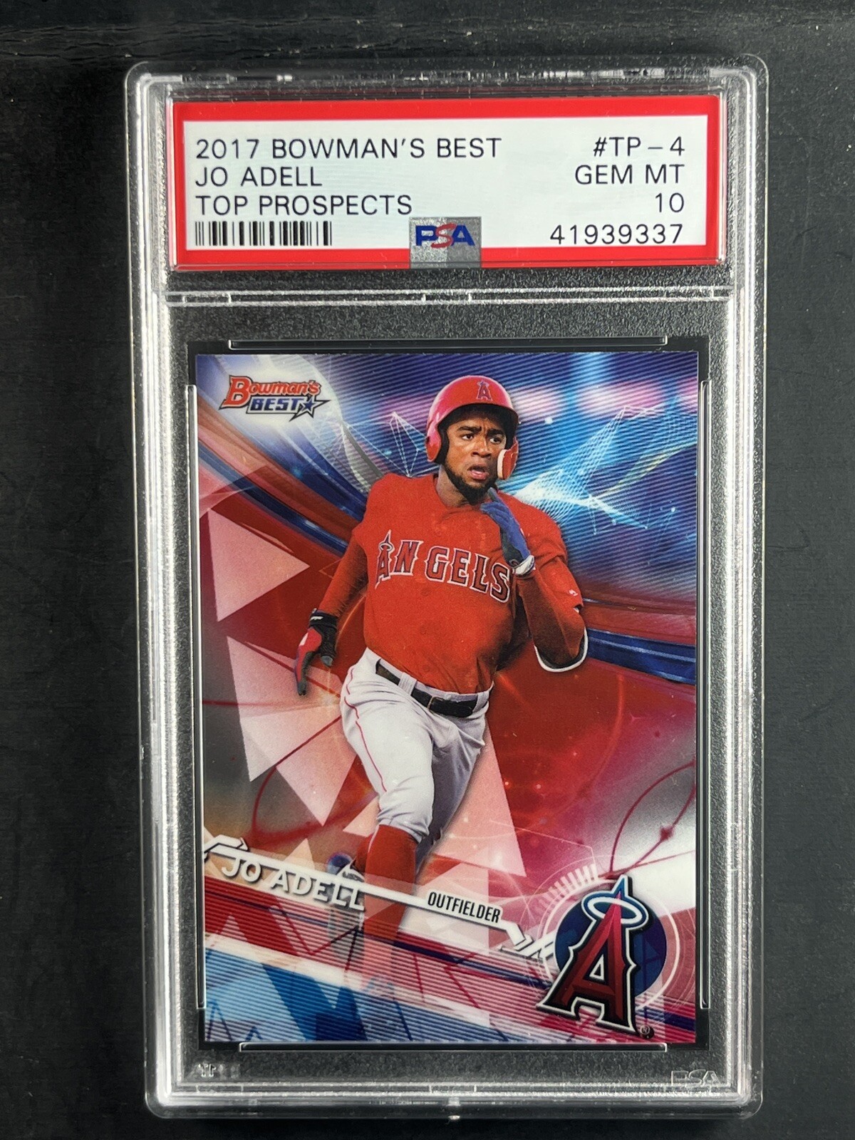 2017 Bowman's Best Top Prospects Jo Adell Angels RC Rookie PSA 10💎 GEM MINT