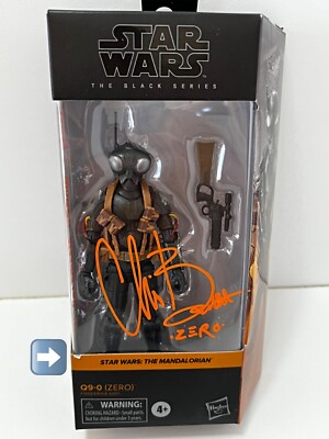 Hasbro Star Wars Black Series The Mandalorian Q9-0 Zero 6'' Figure  Signed