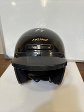 Vintage Arthur Fulmer Motorcycle Helmet AF40 White 1971 Sz Small