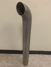 304 Stainless Exhaust Stack Curved Top 3.5x35 Free Shipping