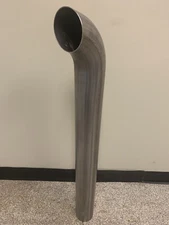 304 Stainless Exhaust Stack Curved Top 3.5x35” Flate Rate Shipping